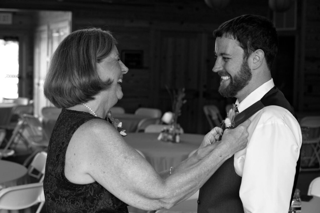 Groom and his mother