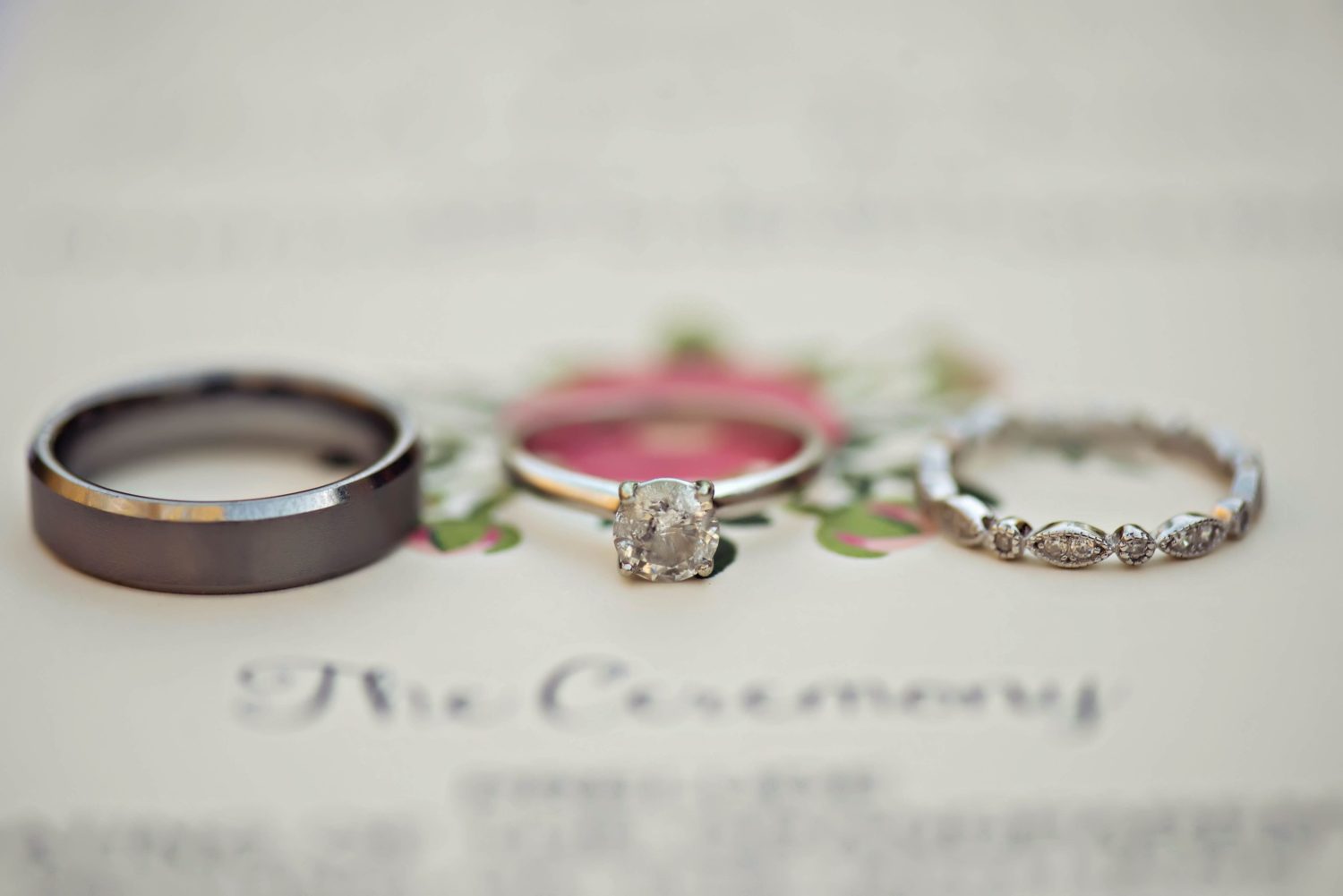 Wedding bands and Engagement ring