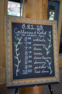 Wedding Chalkboard Program
