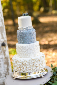 4 tier wedding cake Chapel Hill Wedding