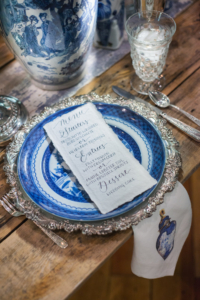 Blue and White Wedding Style