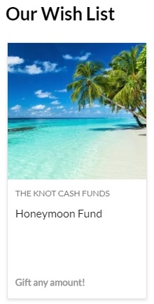 The Knot Honeymoon Fund